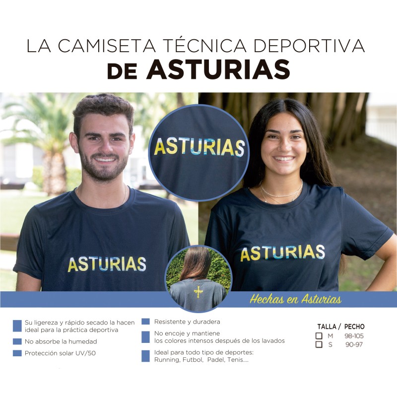 Camiseta Técnica Deportiva de Asturias