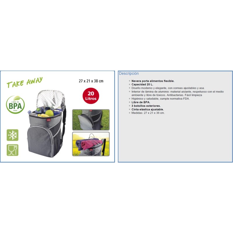 MOCHILA NEVERA PORTA ALIMENTOS