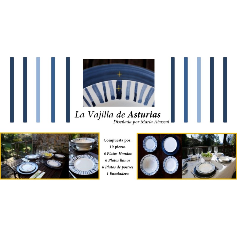 Vajilla Asturiana de LA NUEVA ESPAÑA - Vajilla de Asturias