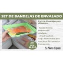 SET DE 3 BANDEJAS DE ENVASADO