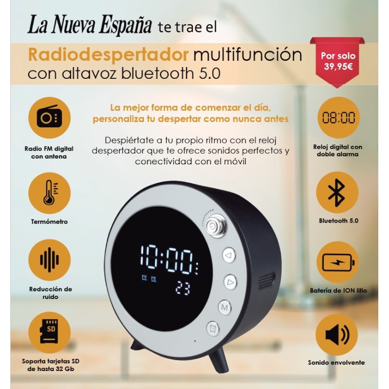 RADIO DESPERTADOR MULTIFUNCION SMART BEEP