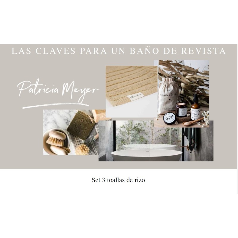 JUEGO DE TOALLAS PATRICIA MEYER