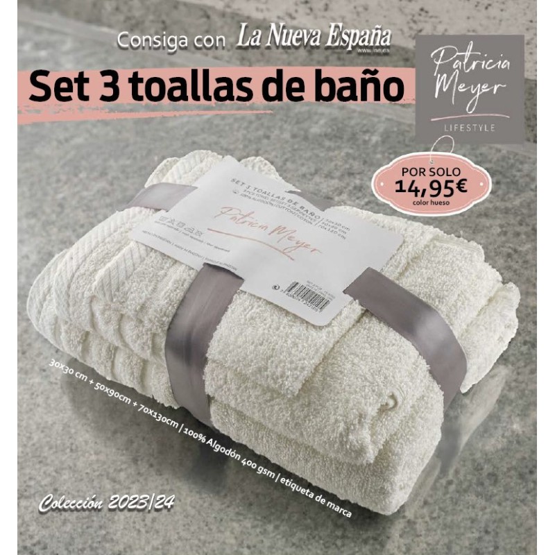 JUEGO DE TOALLAS PATRICIA MEYER