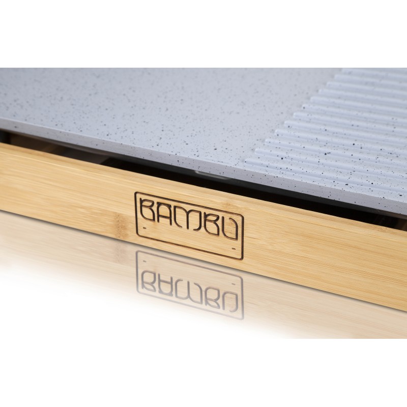 PLANCHA DE ASAR ELECTRICA BASE BAMBU