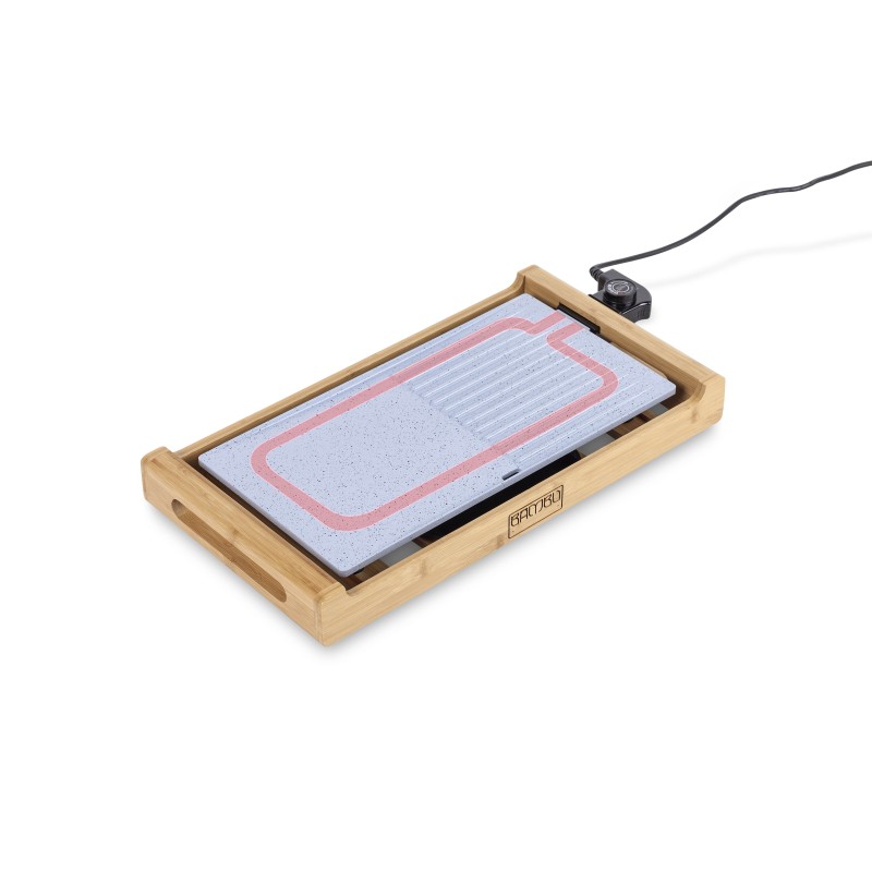 PLANCHA DE ASAR ELECTRICA BASE BAMBU