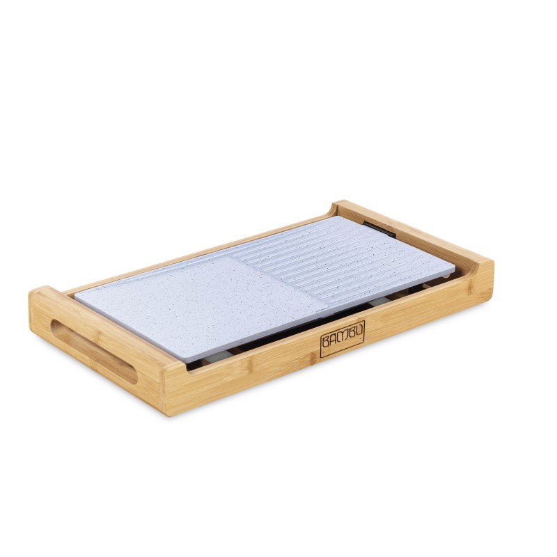 PLANCHA DE ASAR ELECTRICA BASE BAMBU